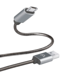 Cable Cargador Argom Tech Micro USB 2.4A 1.8m Metal