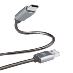 Cable Cargador Argom Tech Tipo C 2.4A 1.8m Metal