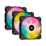 CORSAIR KIT DE 3VENTILADORES CASE PWM 120 iCUE SP120 RGB